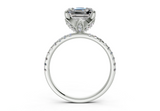 Orchid Asscher Engagement Ring