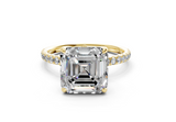 Orchid Asscher Engagement Ring