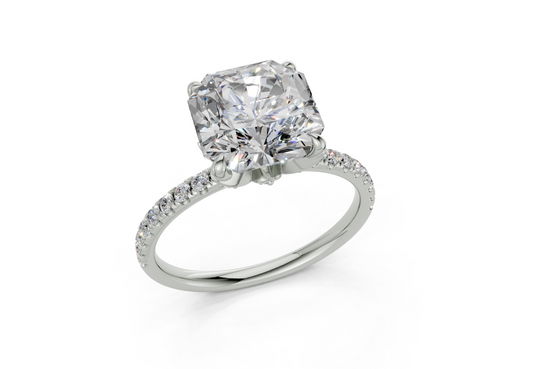 Orchid Square Radiant Engagement Ring