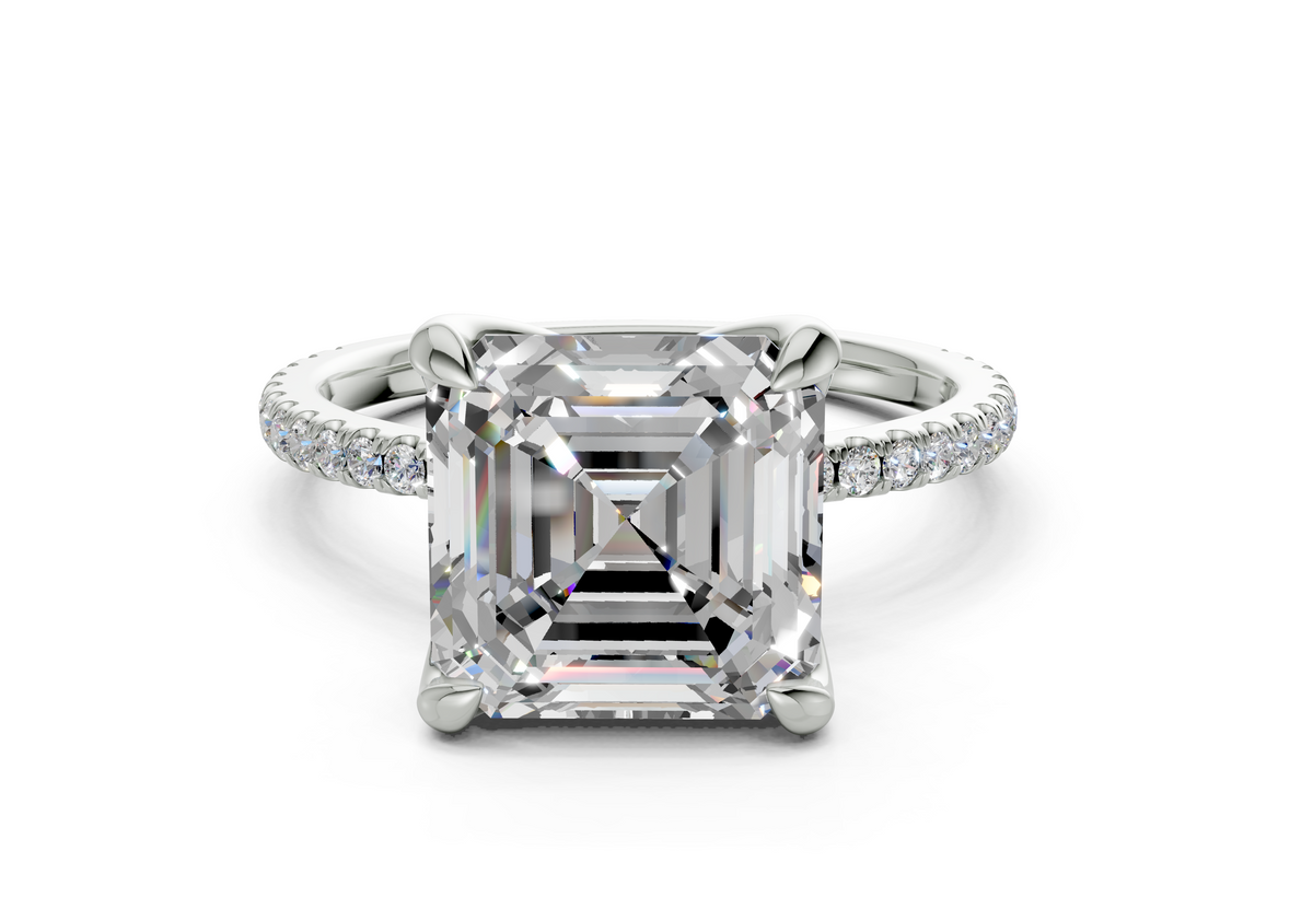 Seville Asscher Engagement Ring