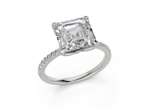 Seville Asscher Engagement Ring