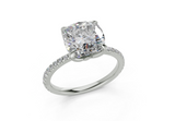 Seville Square Cushion Engagement Ring