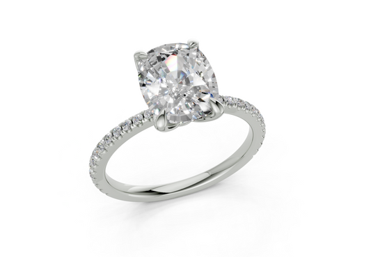 Seville Elongated Cushion Engagement Ring