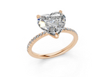 Freesia Heart Engagement Ring