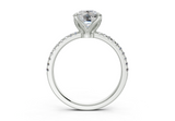 Freesia Elongated Cushion Engagement Ring