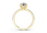 Freesia Elongated Cushion Engagement Ring