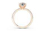 Freesia Elongated Cushion Engagement Ring