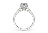 Irisia Elongated Cushion Engagement Ring