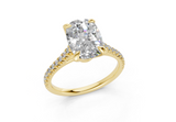 Irisia Elongated Cushion Engagement Ring