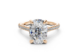 Irisia Elongated Cushion Engagement Ring