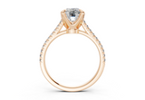 Irisia Elongated Cushion Engagement Ring