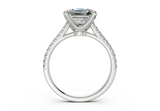 Irisia Asscher Engagement Ring