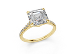 Irisia Asscher Engagement Ring