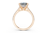 Irisia Asscher Engagement Ring