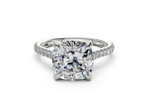 Irisia Square Cushion Engagement Ring