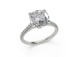 Irisia Square Cushion Engagement Ring