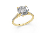 Irisia Square Cushion Engagement Ring