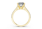 Irisia Square Cushion Engagement Ring