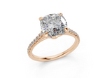 Irisia Square Cushion Engagement Ring