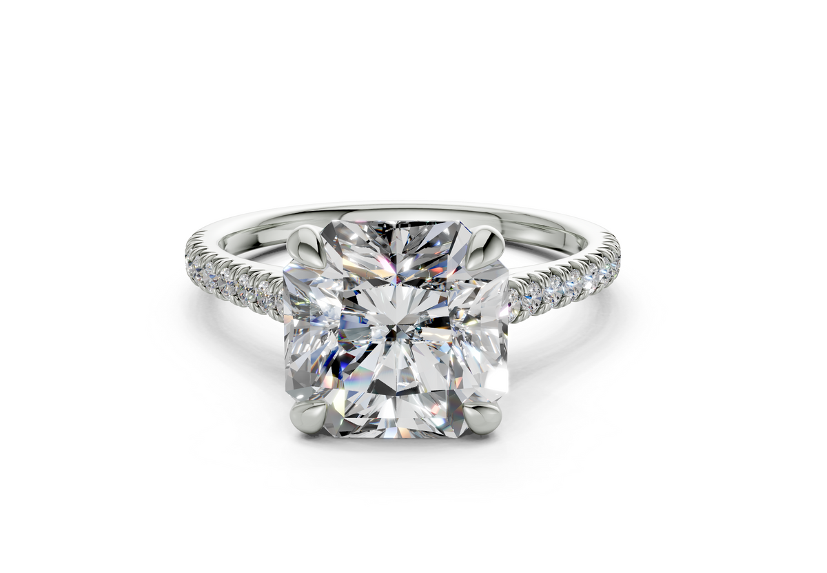 Irisia Square Radiant Engagement Ring