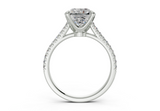 Irisia Square Radiant Engagement Ring