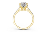 Irisia Square Radiant Engagement Ring