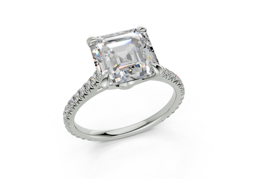 Sienna Asscher Engagement Ring