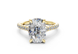 Petunia Elongated Cushion Engagement Ring