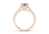 Petunia Elongated Cushion Engagement Ring