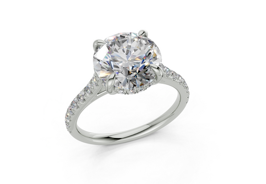 Petunia Round Engagement Ring