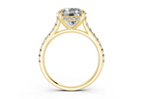 Petunia Round Engagement Ring