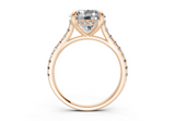 Petunia Round Engagement Ring