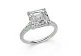 Petunia Asscher Engagement Ring