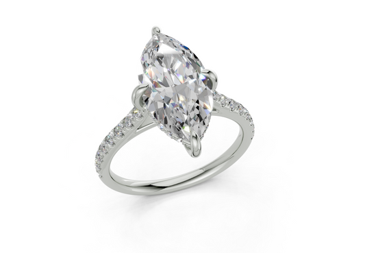 Petunia Marquise Engagement Ring