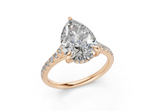 Petunia Pear Engagement Ring