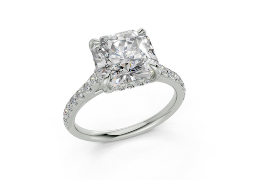 Petunia Square Radiant Engagement Ring