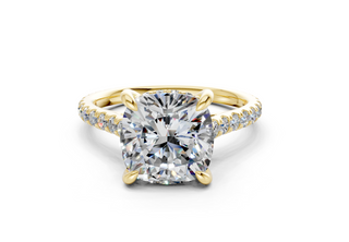 Azalea Pave 2mm Enagaement Ring