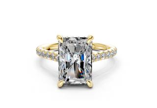 Azalea Pave 2mm Enagaement Ring
