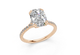 Wisteria Elongated Cushion Engagement Ring