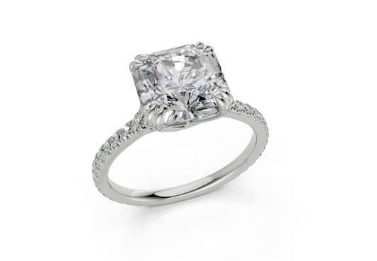 Wisteria Asscher Engagement Ring