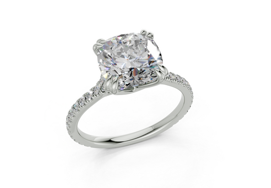 Wisteria Square Cushion Engagement Ring