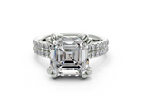 Twin Asscher Engagment Ring