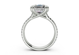 Twin Asscher Engagment Ring