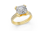 Twin Asscher Engagment Ring