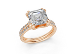 Twin Asscher Engagment Ring