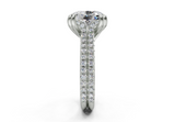 Twin Elongated Cushion Engagment Ring