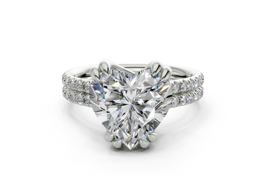 Twin Heart Engagment Ring