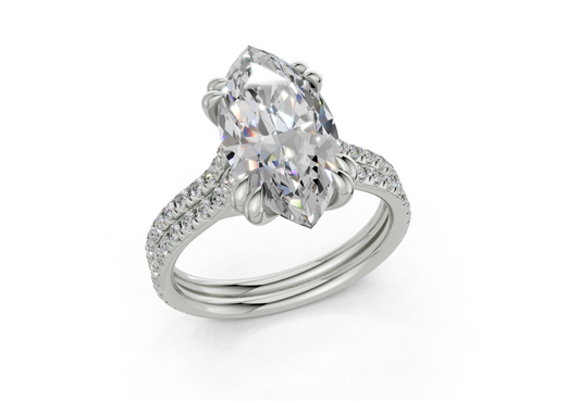 Twin Marquise Engagment Ring