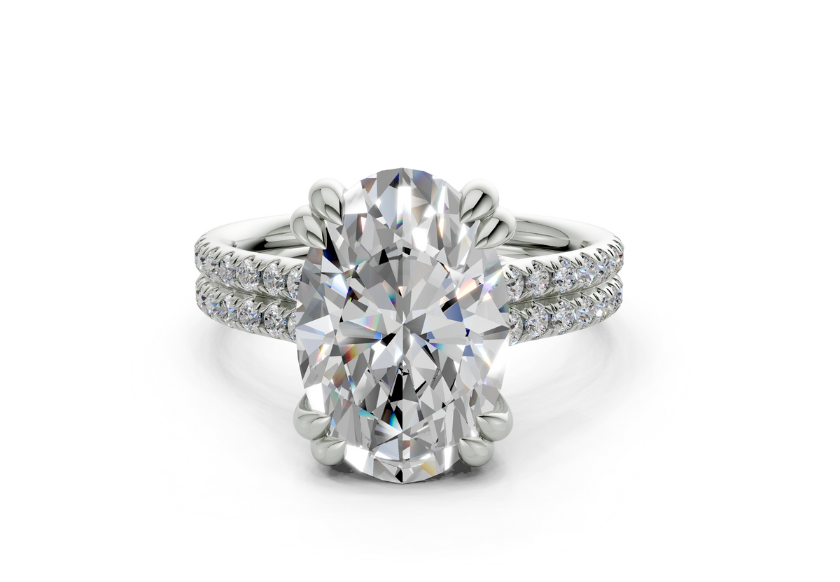 Twin Oval Engagement Ring