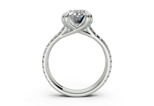 Twin Oval Engagement Ring